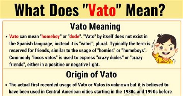 Vato Meaning What Does the Popular Term 'Vato' Mean? • 7ESL